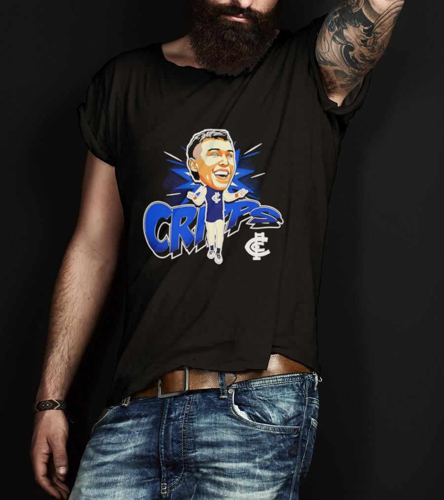 Carlton Football Club Patrick Cripps Caricature Cripps T-Shirt