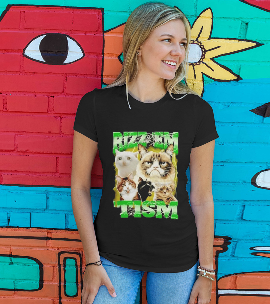 Rizz 'em With The 'Tism Cats Internet Meme T-Shirt