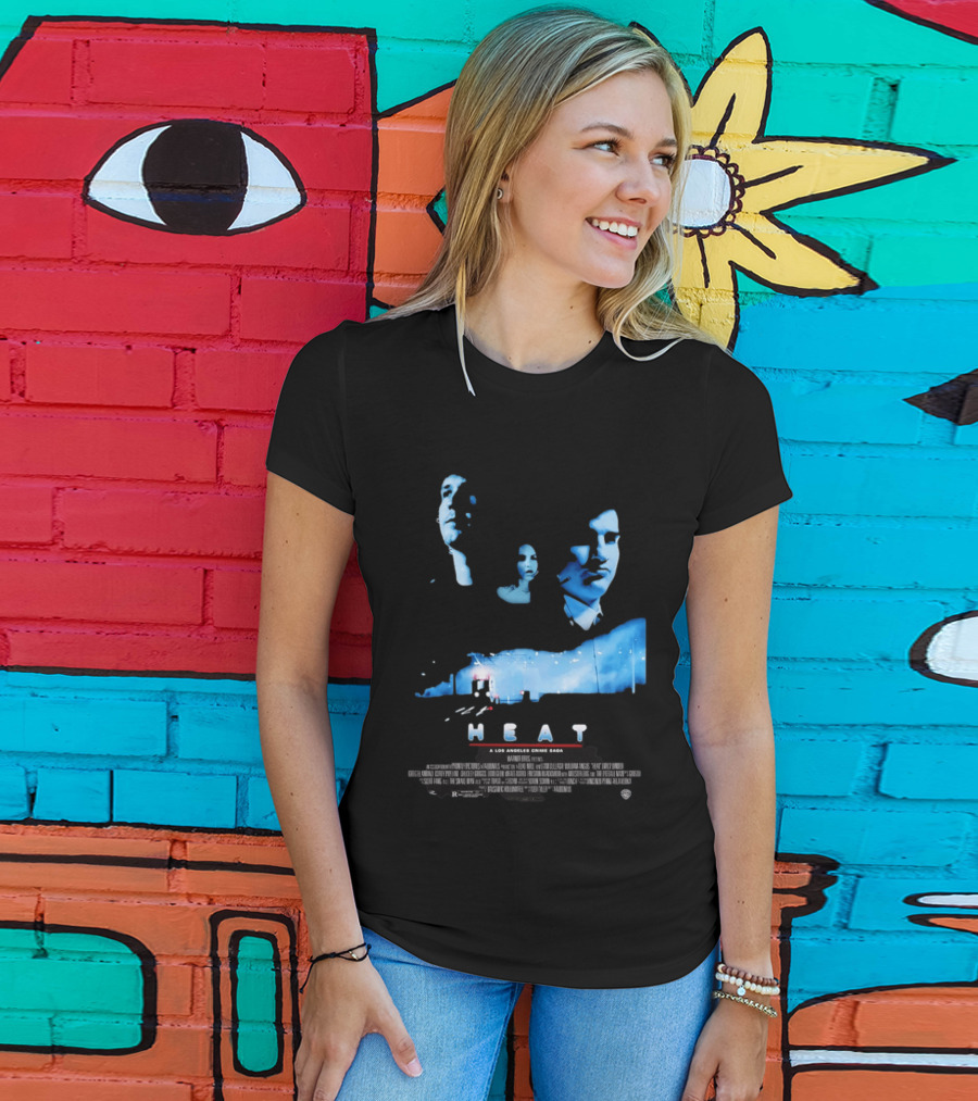 Heat A Los Angeles Crime Saga Luke Null Film Visages And Cityscape T-Shirt