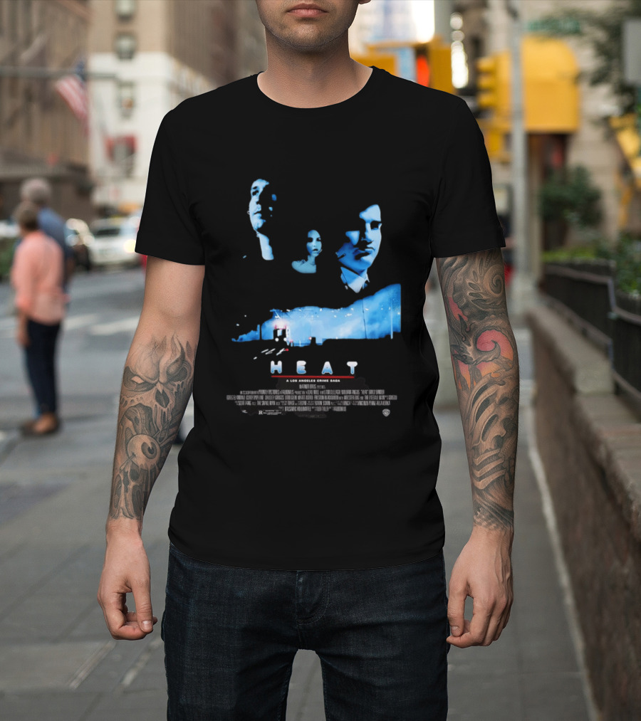 Heat A Los Angeles Crime Saga Luke Null Film Visages And Cityscape T-Shirt