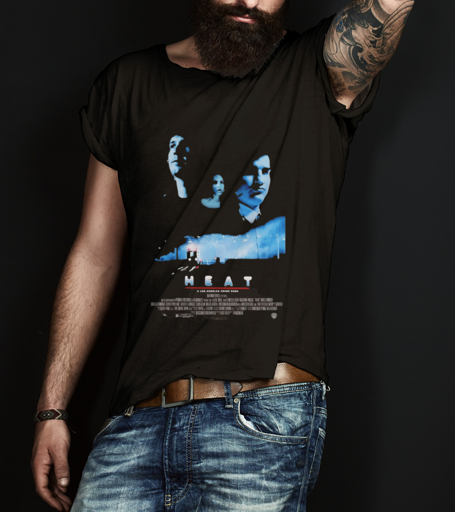 Heat A Los Angeles Crime Saga Luke Null Film Visages And Cityscape T-Shirt