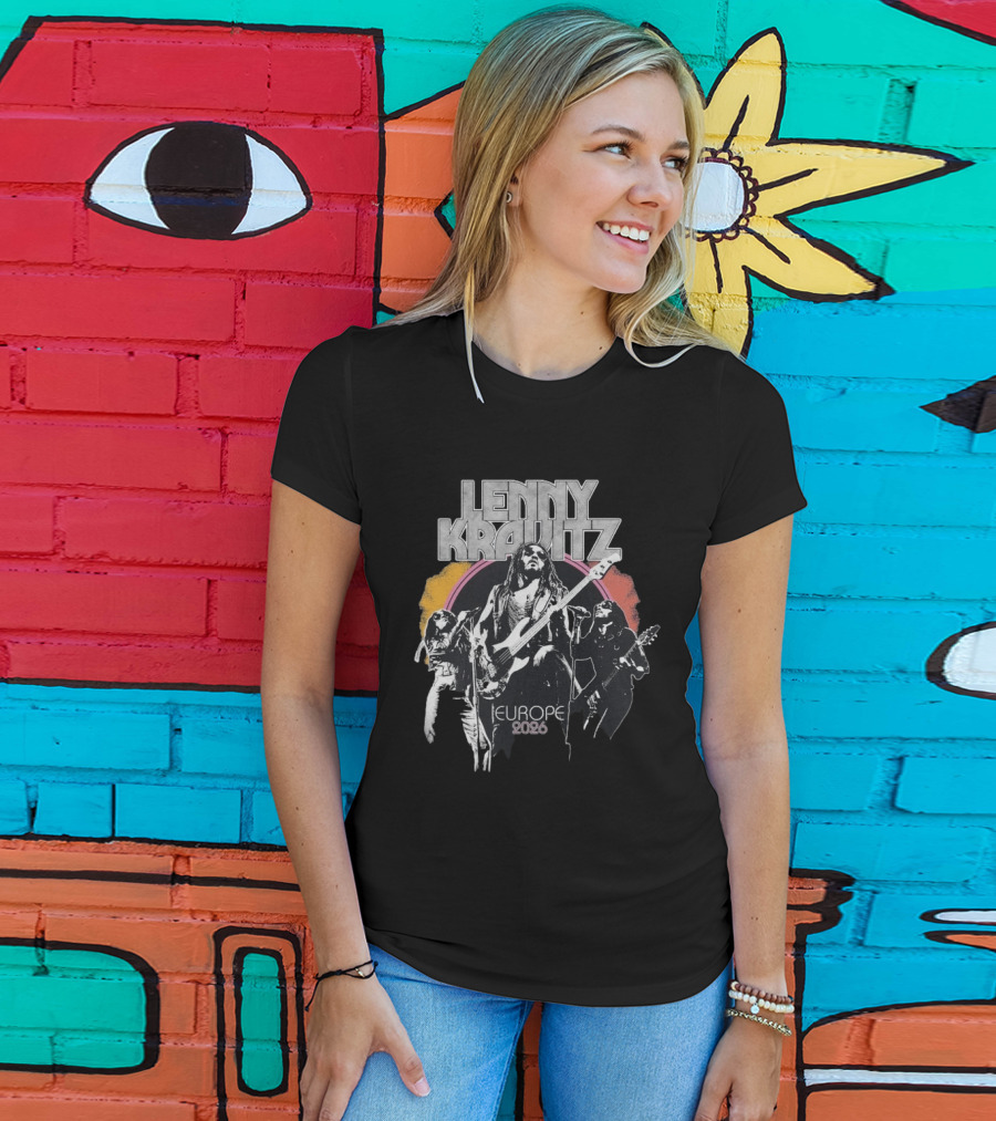 Lenny Kravitz 2026 Tour Europe Retro Rock T-Shirt