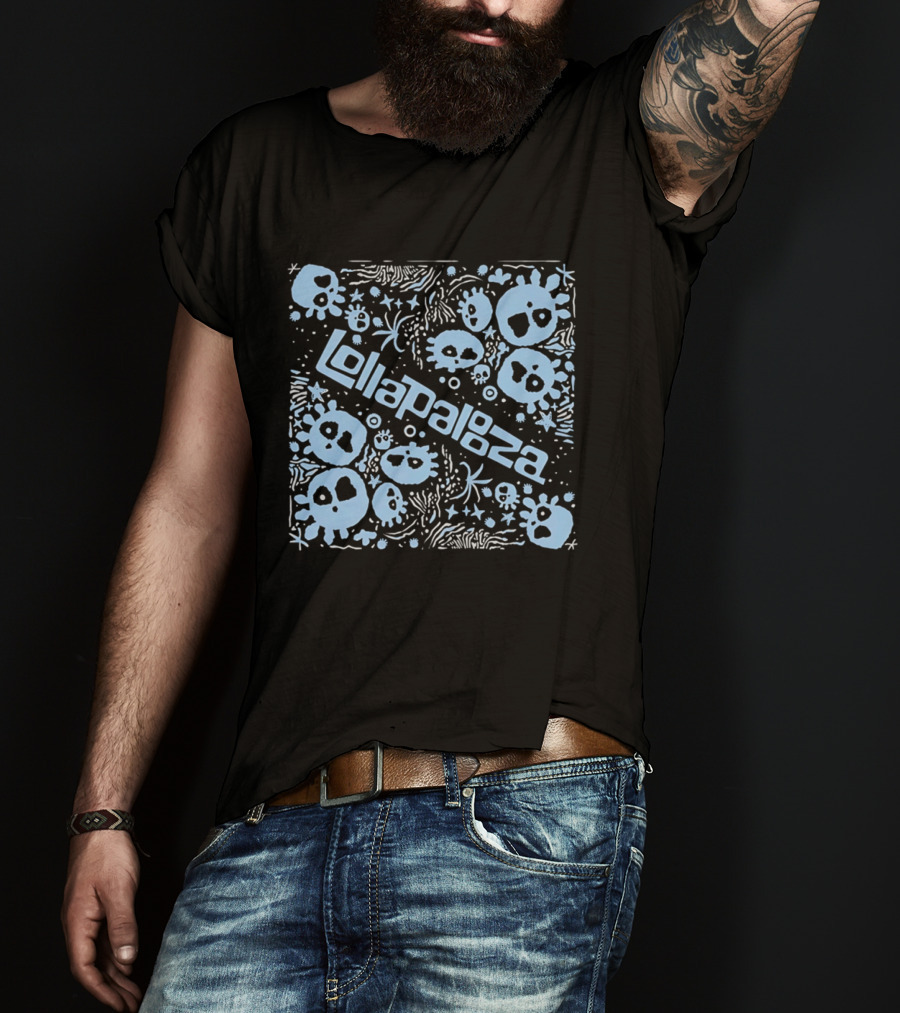 Lollapalooza Blue Skulls Festival T-Shirt