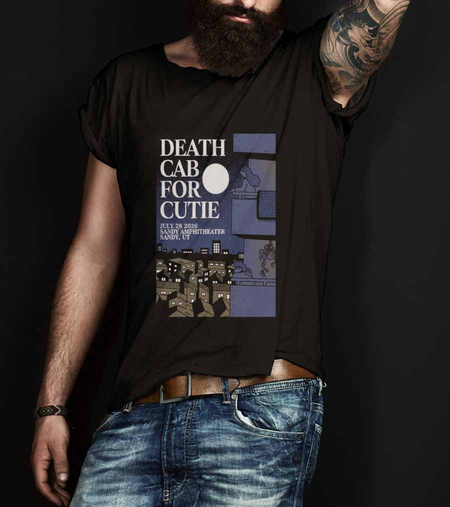 Death Cab For Cutie July 28 2026 Sandy Amphitheater Concert Sandy UT T-Shirt
