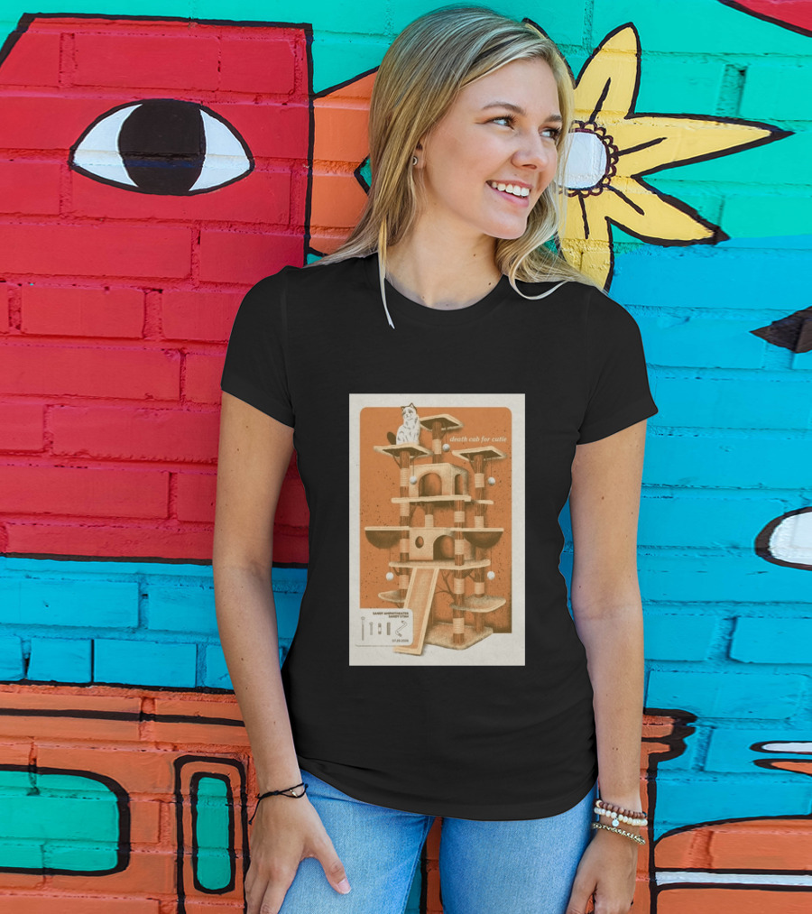 Death Cab For Cutie Sandy Amphitheater Sandy Utah July 29 2026 Cat Tree T-Shirt