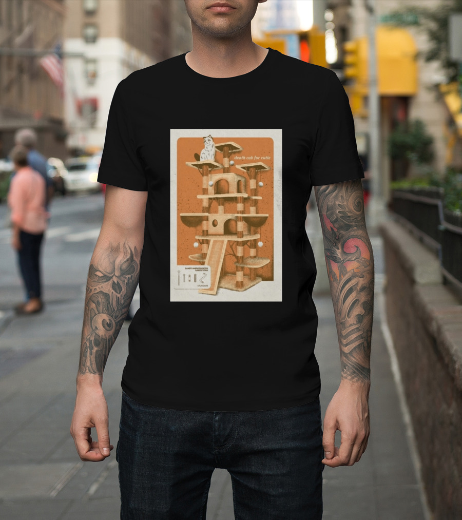 Death Cab For Cutie Sandy Amphitheater Sandy Utah July 29 2026 Cat Tree T-Shirt