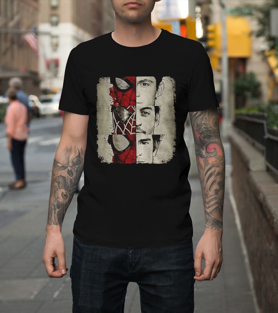 Marvel Avengers Spider Man No Way Home Three Peter Parker Faces Disneyland T-Shirt