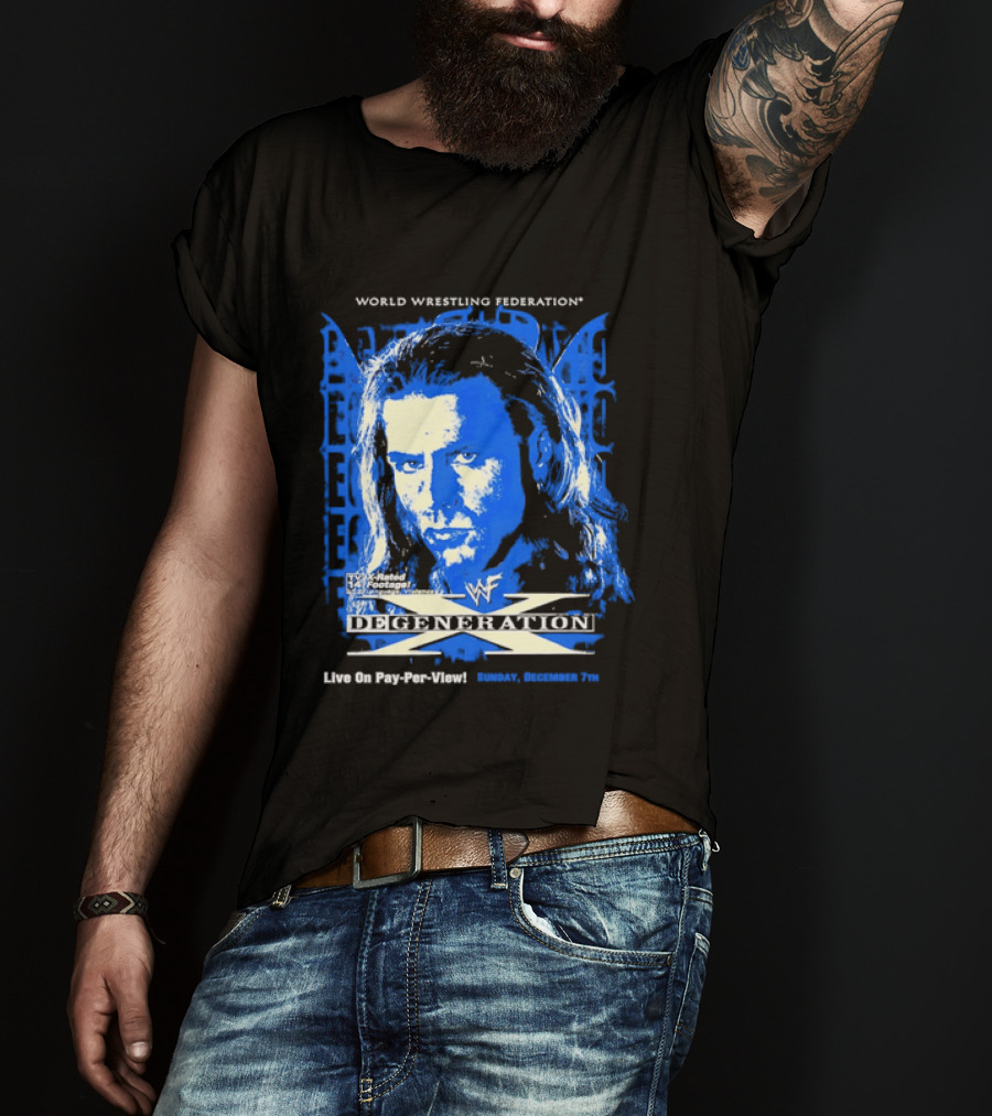World Wrestling Federation DX Shawn Michaels D Generation X In Your House Pay Per View T-Shirt