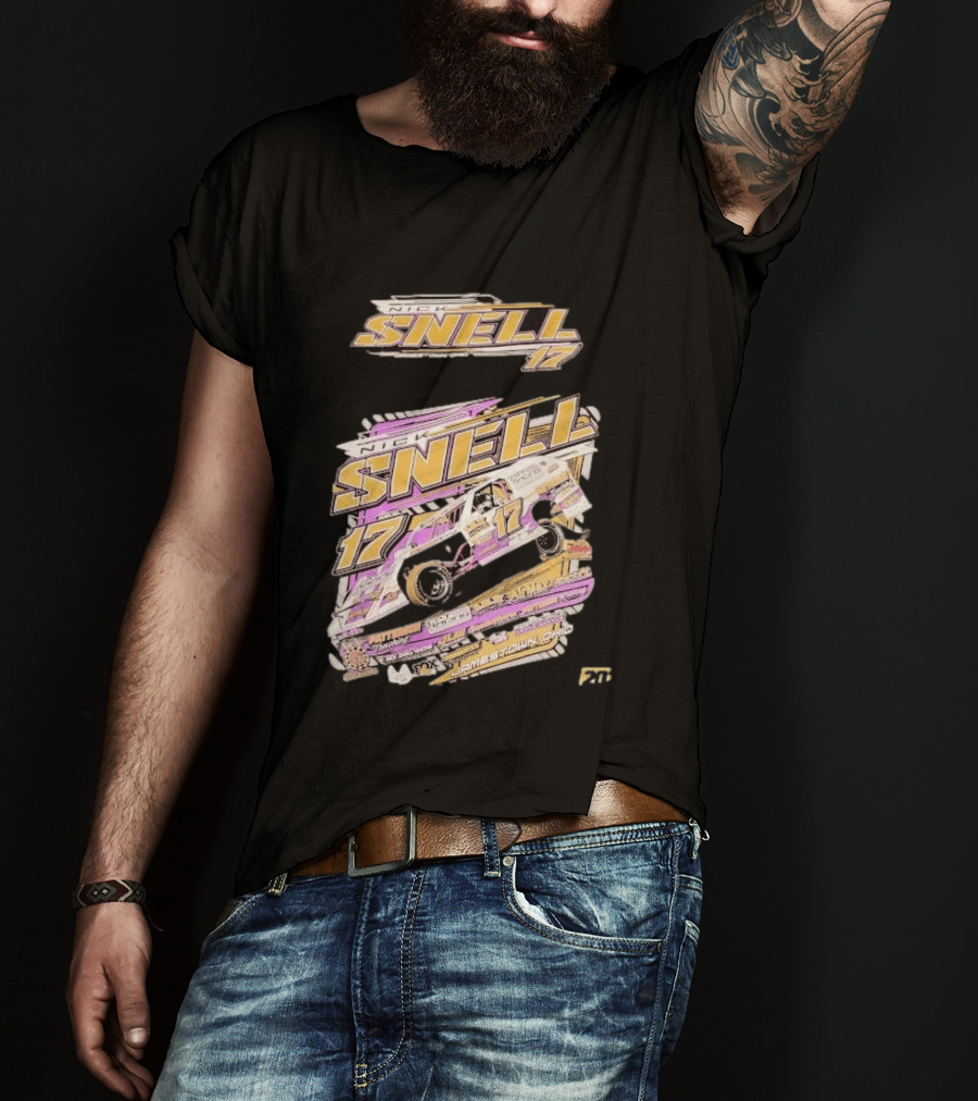 Nick Snell 17 Jamestown Ohio Racing 2024 T-Shirt