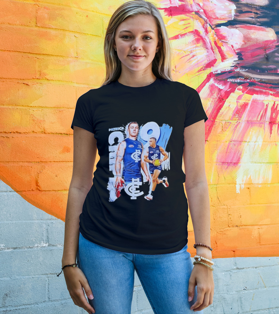 Patrick Cripps Carlton Blues AFL Star Number 9 T-Shirt