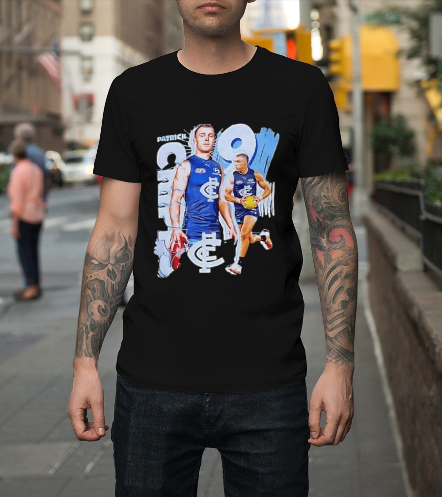 Patrick Cripps Carlton Blues AFL Star Number 9 T-Shirt