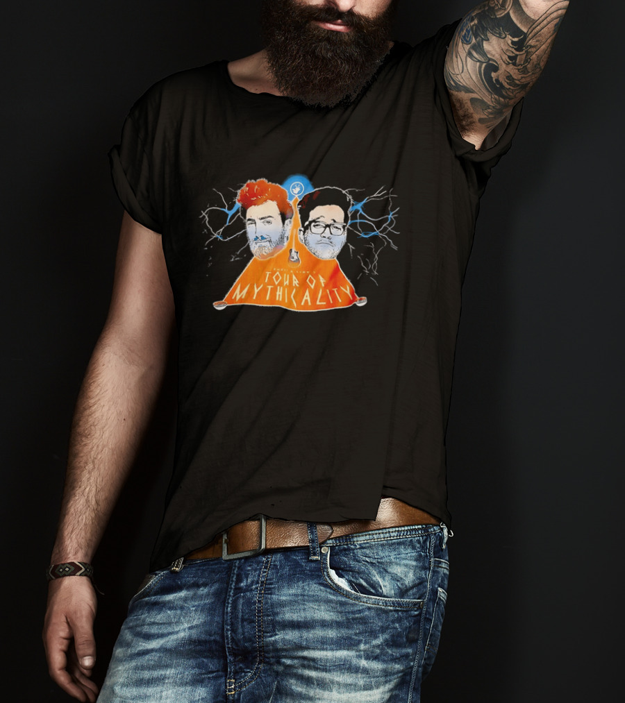 Rhett & Link Ear Biscuits Tour Of Mythicality Lightning T-Shirt