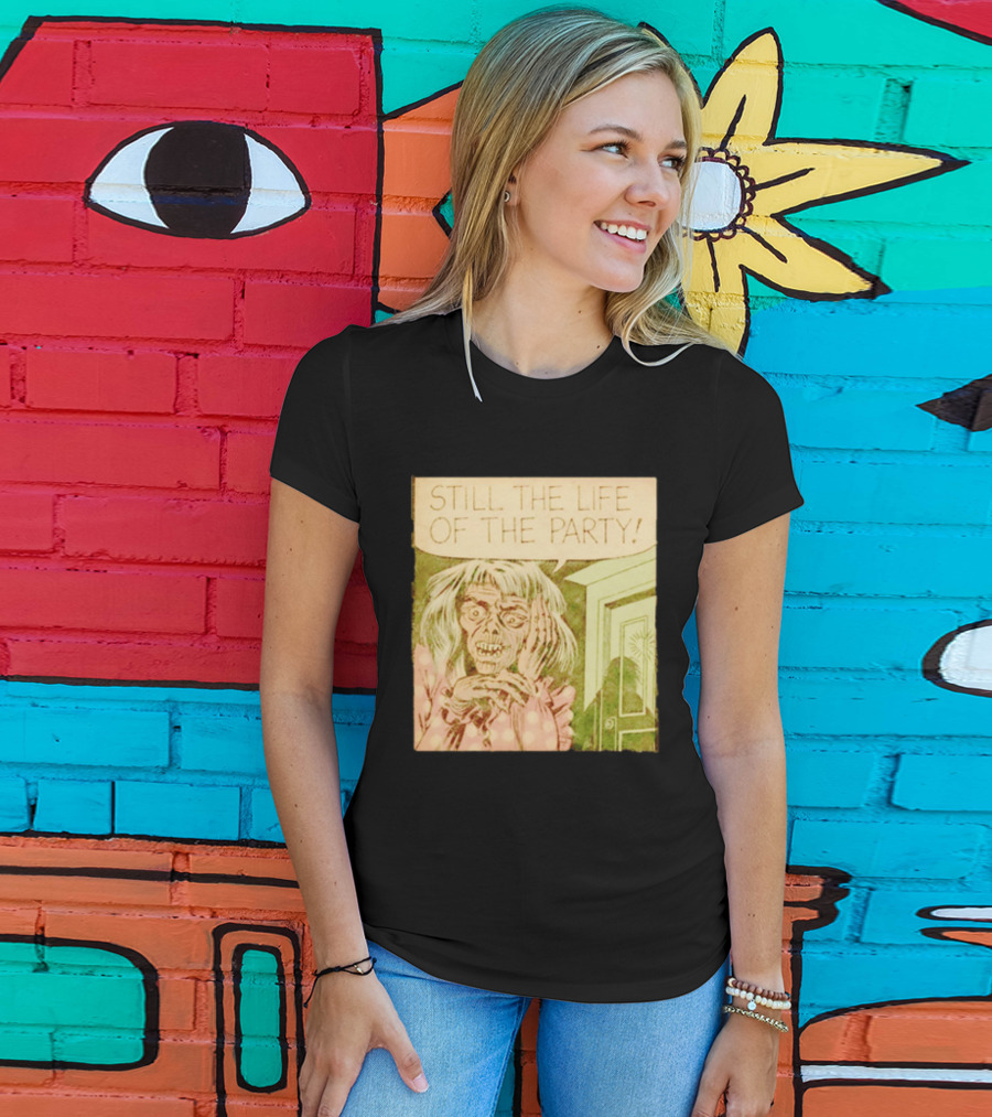 Still The Life Of The Party Horror Comic Vintage Zombie Scene T-Shirt