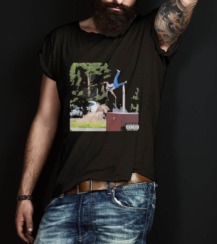 Yellowstone National Park Bison Encounter Scenic Humor Parental Advisory T-Shirt