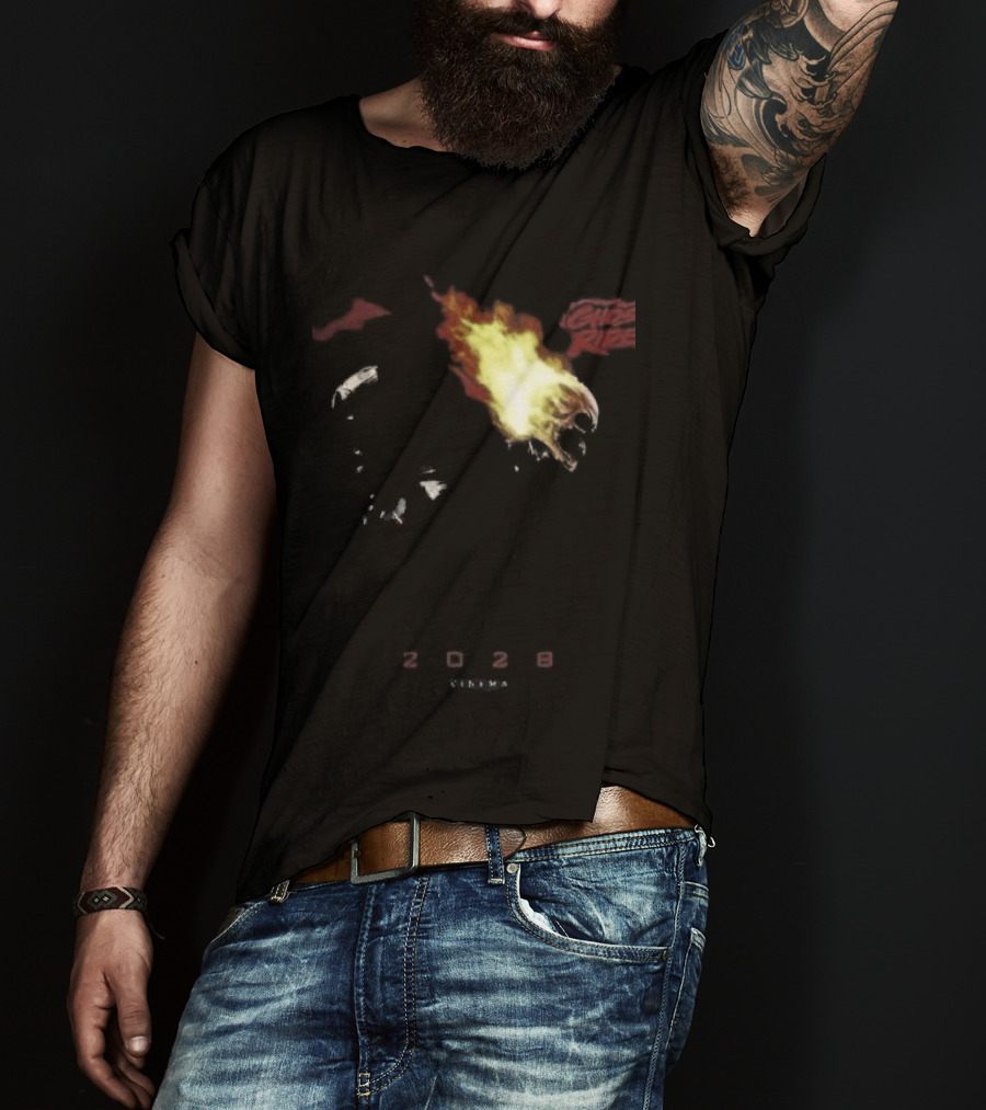 2028 Cinema The Batman Part II X Ghost Rider Fire T-Shirt