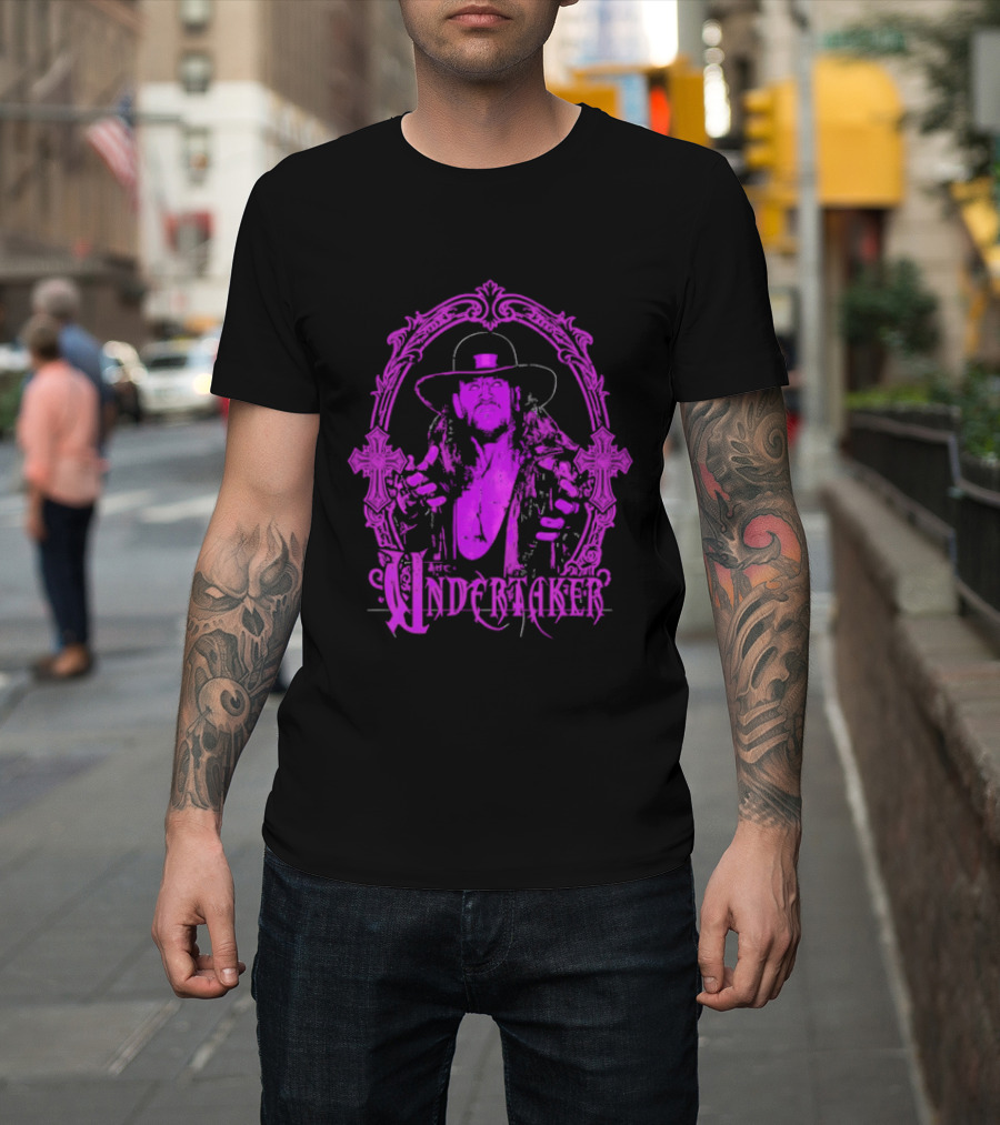 The Deadman Rising Undertaker WWE Mirror Frame T-Shirt