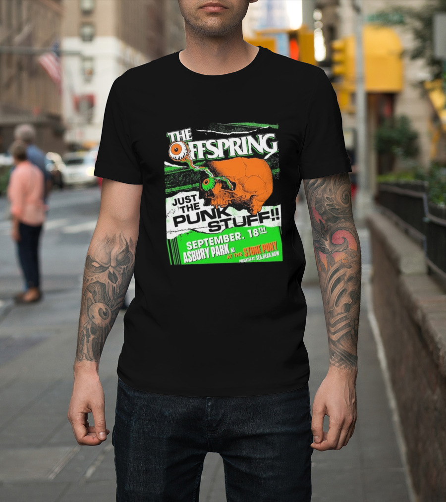 The Offspring Just The Punk Stuff Asbury Park NJ Stone Pony September 18th T-Shirt