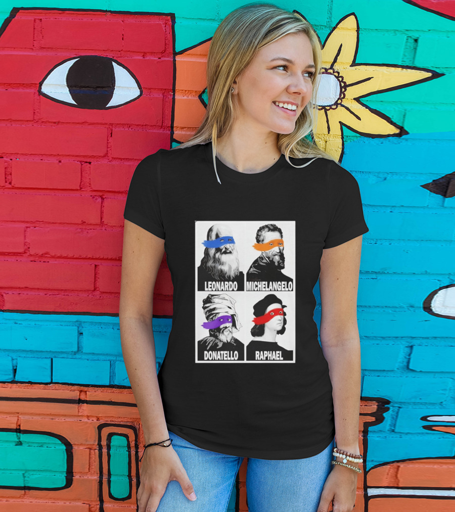 Leonardo Michelangelo Donatello Raphael The Original Ninja Masters T-Shirt