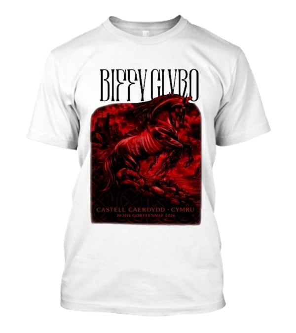 Biffy Clyro Castell Caerdydd Cymru 30 Mis Gorffennaf 2026 T-Shirt