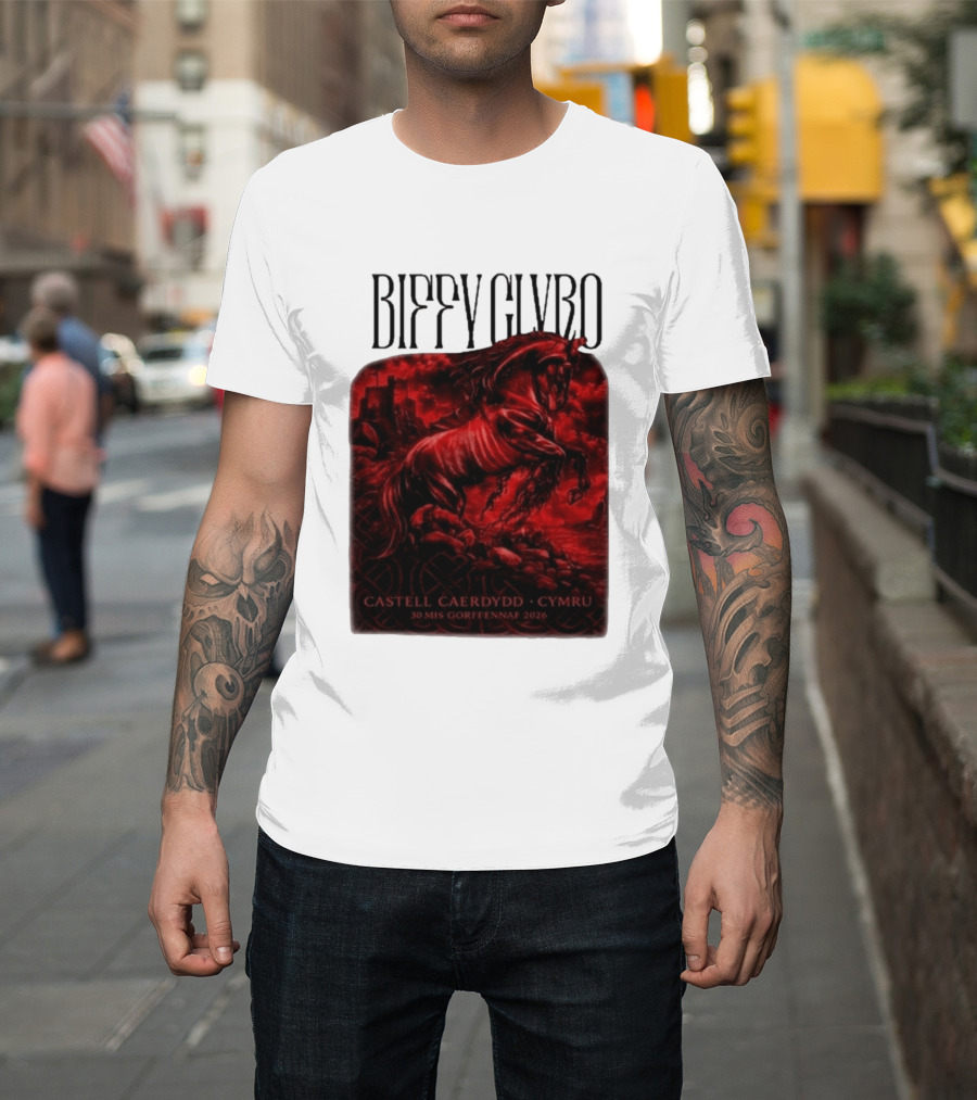 Biffy Clyro Castell Caerdydd Cymru 30 Mis Gorffennaf 2026 T-Shirt