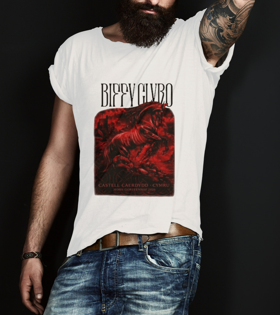 Biffy Clyro Castell Caerdydd Cymru 30 Mis Gorffennaf 2026 T-Shirt