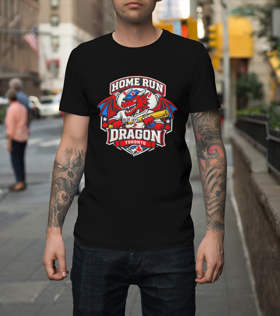 Toronto Blue Jays Home Run Dragon Toronto Royal Blue T-Shirt