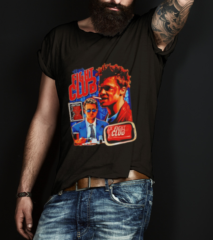 Tyler Durden The Narrator Fight Club Welcome To Fight Club Do Not Talk About T-Shirt