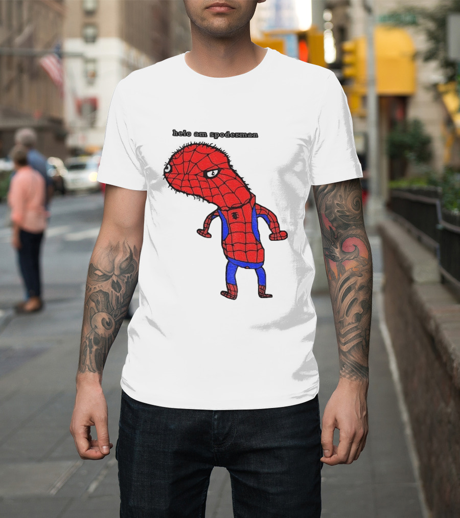 Helo Am Spoderman Spiderman Marvel Superhero Meme 2026 Comic Book T-Shirt