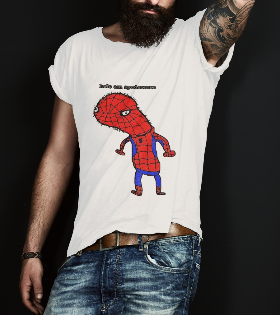 Helo Am Spoderman Spiderman Marvel Superhero Meme 2026 Comic Book T-Shirt