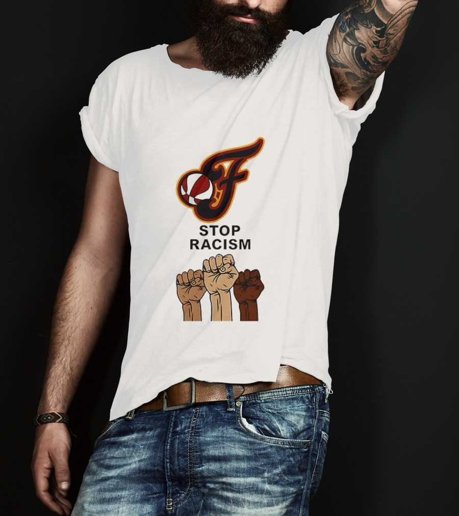 Indiana Fever Stop Racism 2026 Raised Fists T-Shirt
