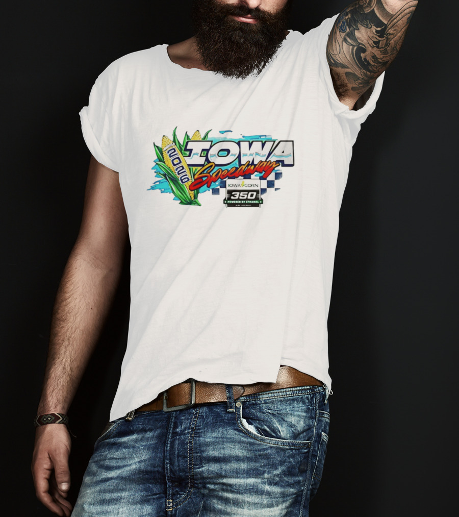 Iowa Speedway 2026 Iowa Corn 350 Powered By Ethanol Racing Event Corn Motif T-Shirt