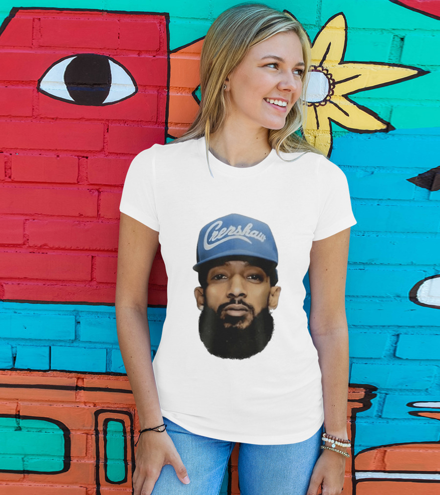 Nipsey Hussle Crenshaw Blue Cap T-Shirt