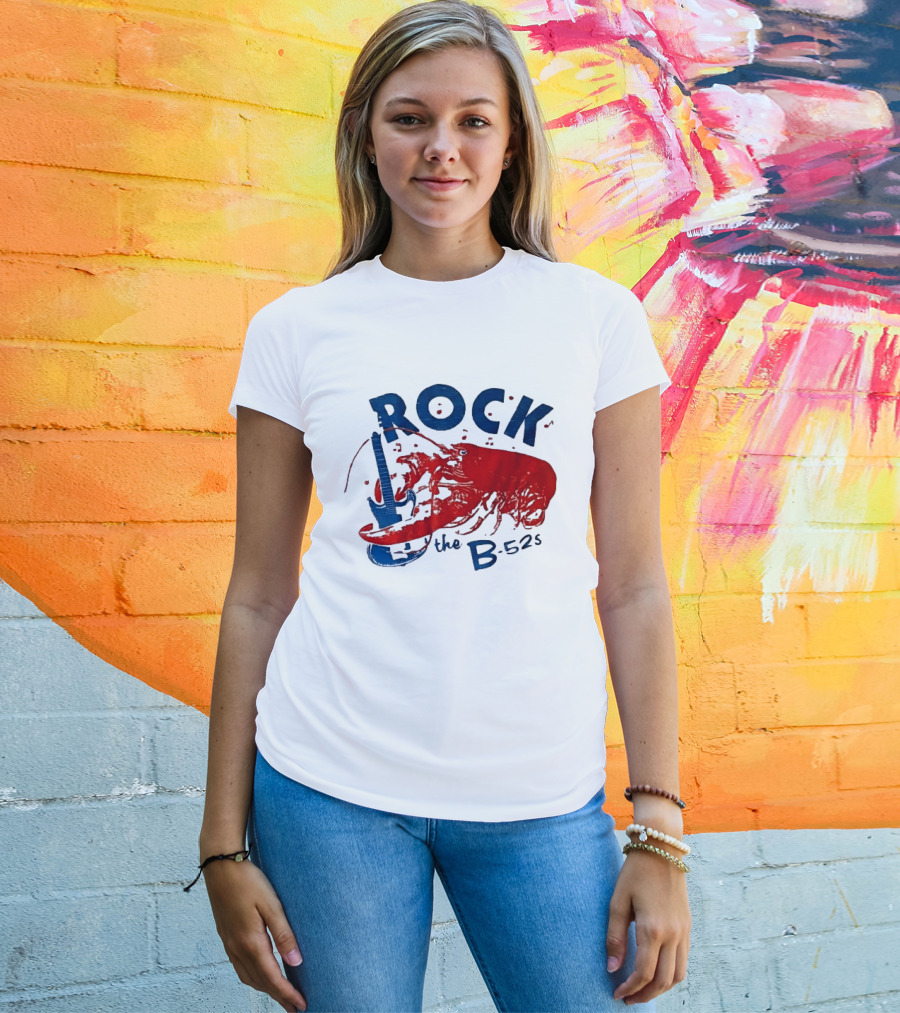 Rock The B 52s Lobster Guitar Music T-Shirt