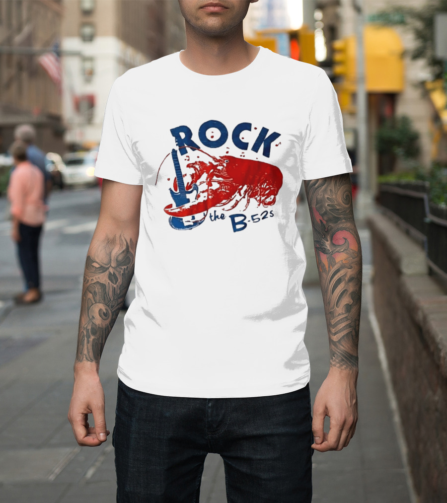 Rock The B 52s Lobster Guitar Music T-Shirt