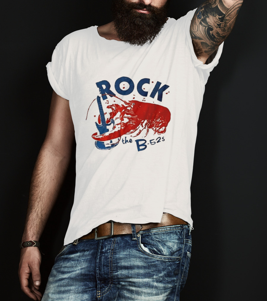 Rock The B 52s Lobster Guitar Music T-Shirt