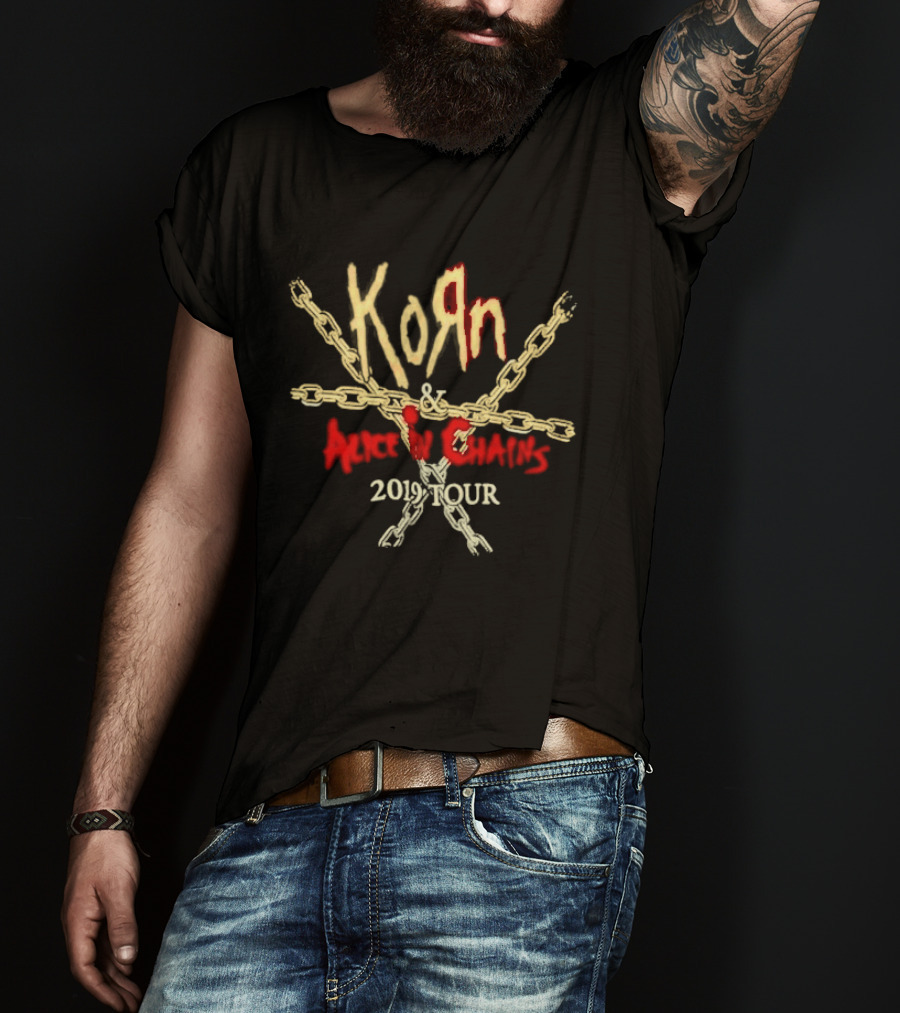 Korn Alice In Chains 2019 Tour Chains T-Shirt