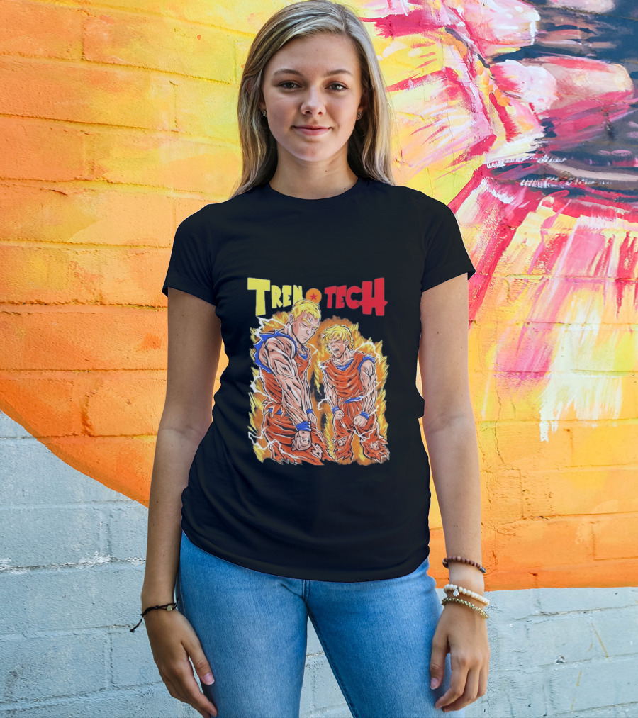 Ghost Racing Dragonball Trentech Fusion Goku Transformation T-Shirt
