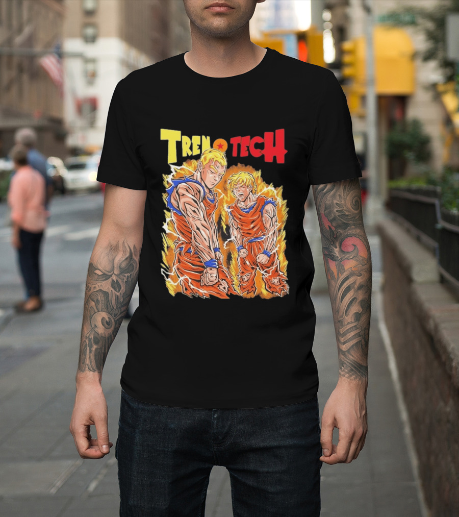 Ghost Racing Dragonball Trentech Fusion Goku Transformation T-Shirt