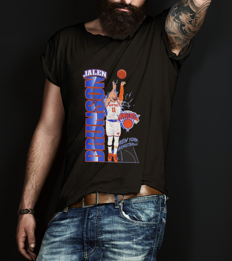 New York Knicks Jalen Brunson Basketball Number 11 T-Shirt