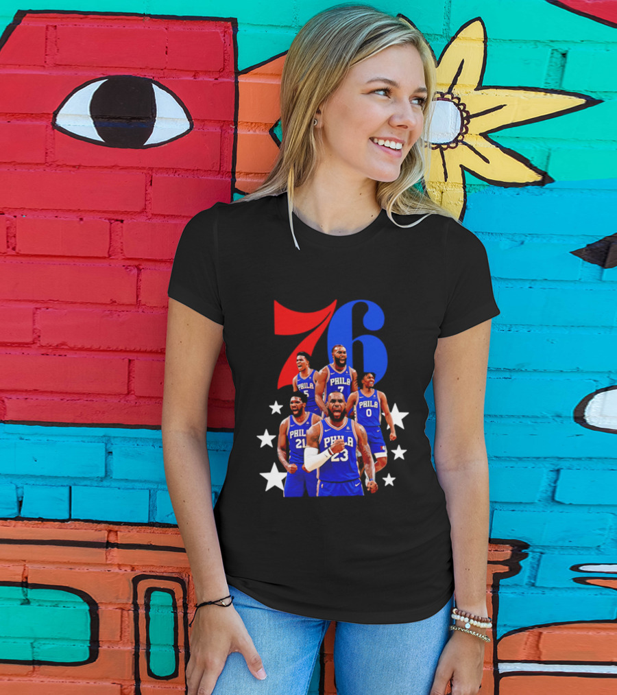 Philadelphia 76ers Players 23 21 7 0 Basketball Team Stars T-Shirt