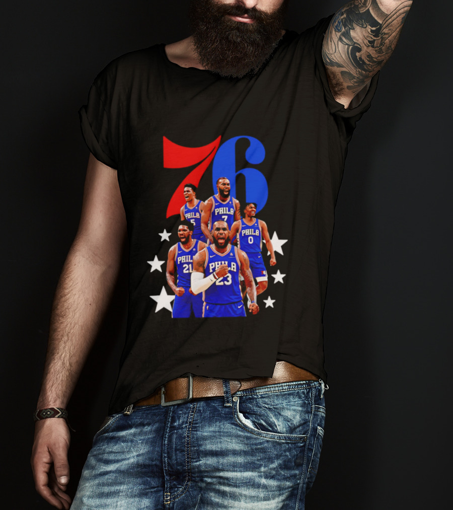 Philadelphia 76ers Players 23 21 7 0 Basketball Team Stars T-Shirt