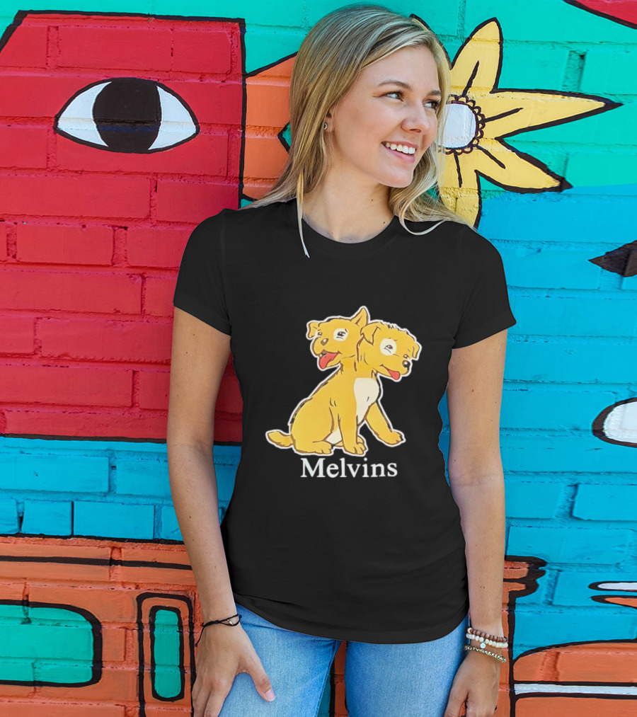 Melvins Two Headed Dog Cartoon T-Shirt
