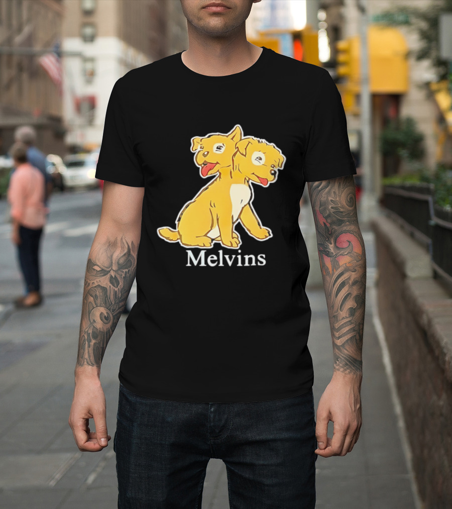 Melvins Two Headed Dog Cartoon T-Shirt