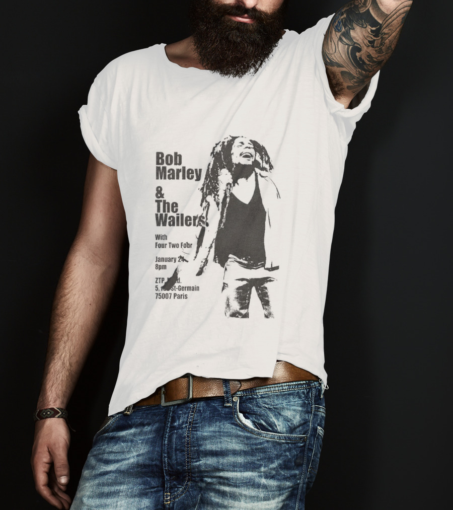 Bob Marley And The Wailers Hurricane Wisdom Kingston Jamaica Performance T-Shirt