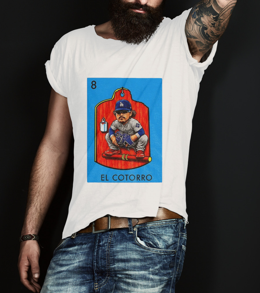 Joe Kelly Dodgers El Cotorro Loteria Card 8 T-Shirt