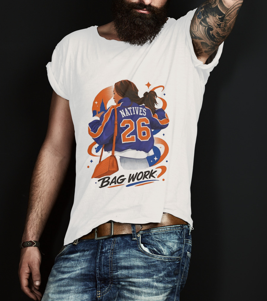 Jordyn Natives 26 Bag Work New York Knicks T-Shirt