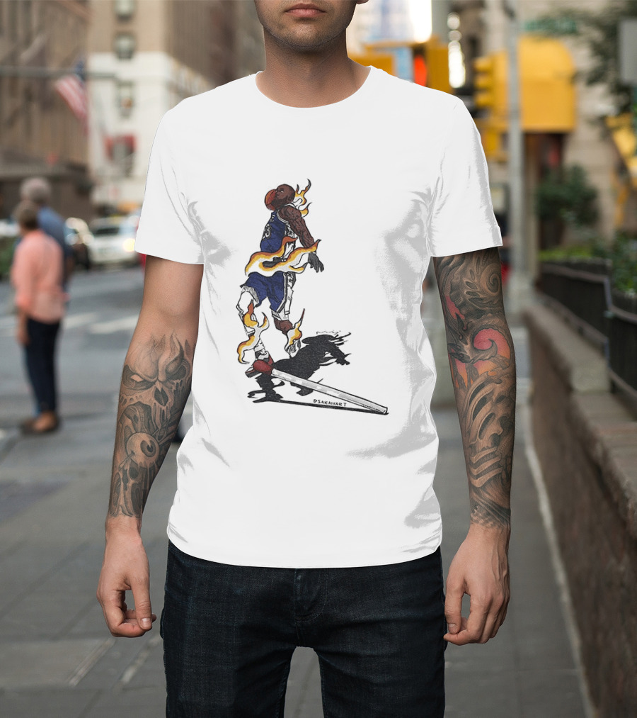 LeBron James Philadelphia 76ers The Match And The Fire NBA 2026 T-Shirt