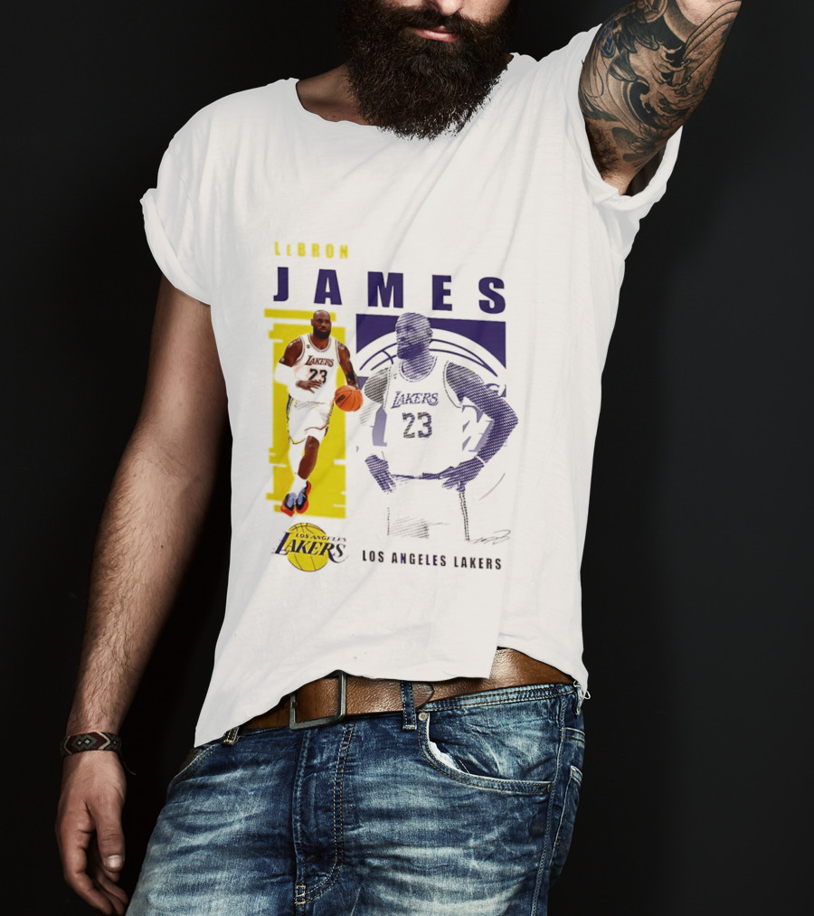 LeBron James Los Angeles Lakers Basketball Highlights 23 T-Shirt