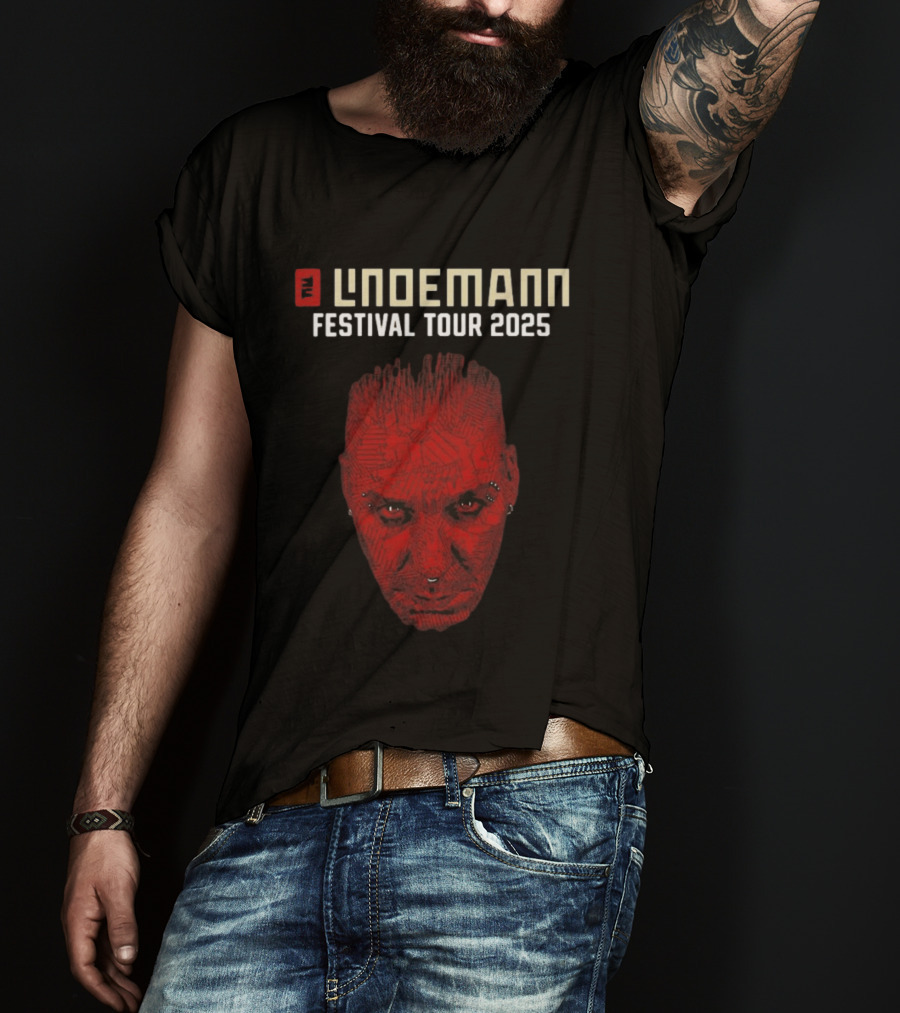 Lindemann Festival Tour 2025 Red Face T-Shirt