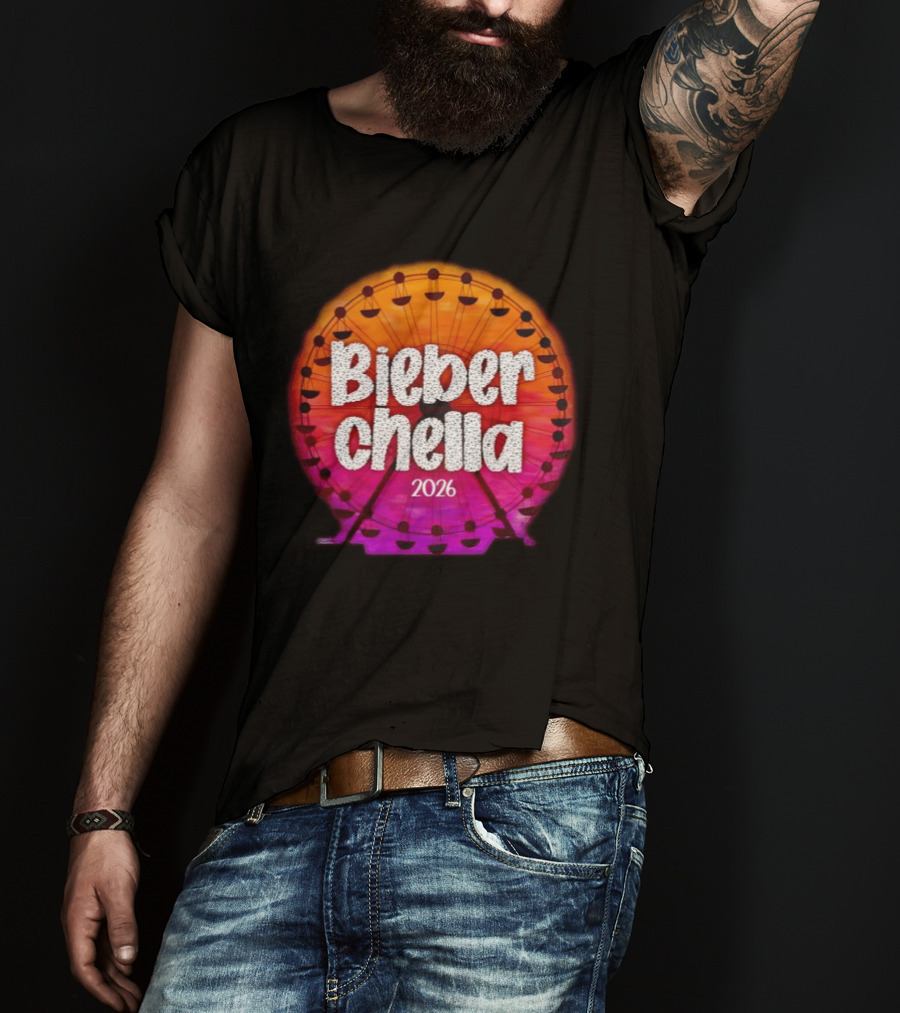 Bieberchella Coachella Ferris Wheel Summer Concert 2026 T-Shirt